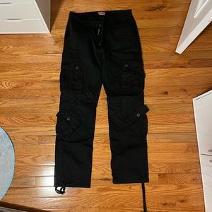 Black cargo pants